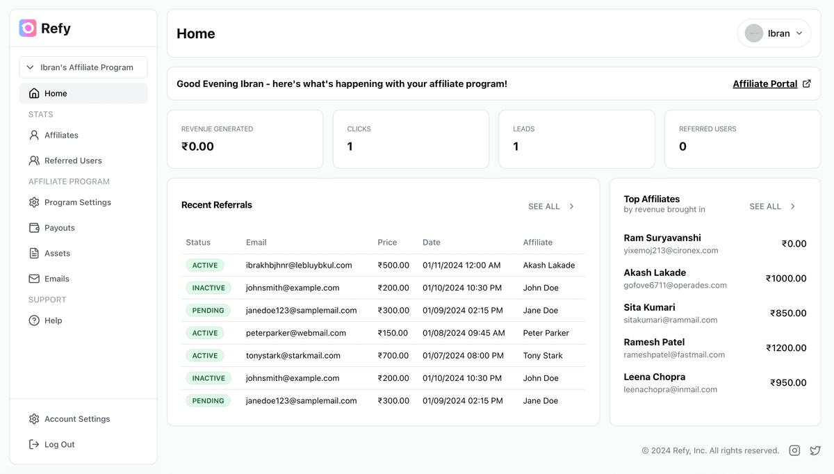 Dashboard Preview